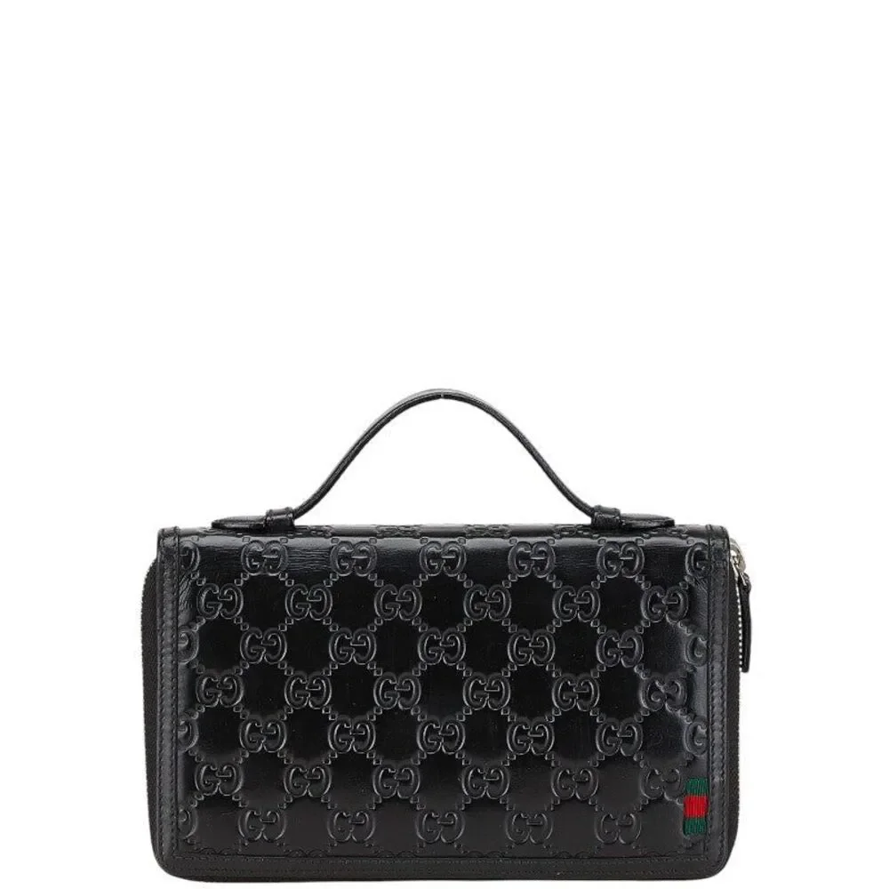 Gucci Guccissima Round Zip Wallet